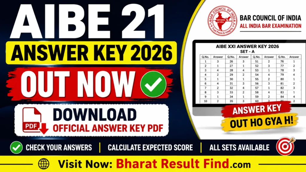 AIBE 21 Answer Key 2026