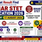 Bihar STET Online Form 2026