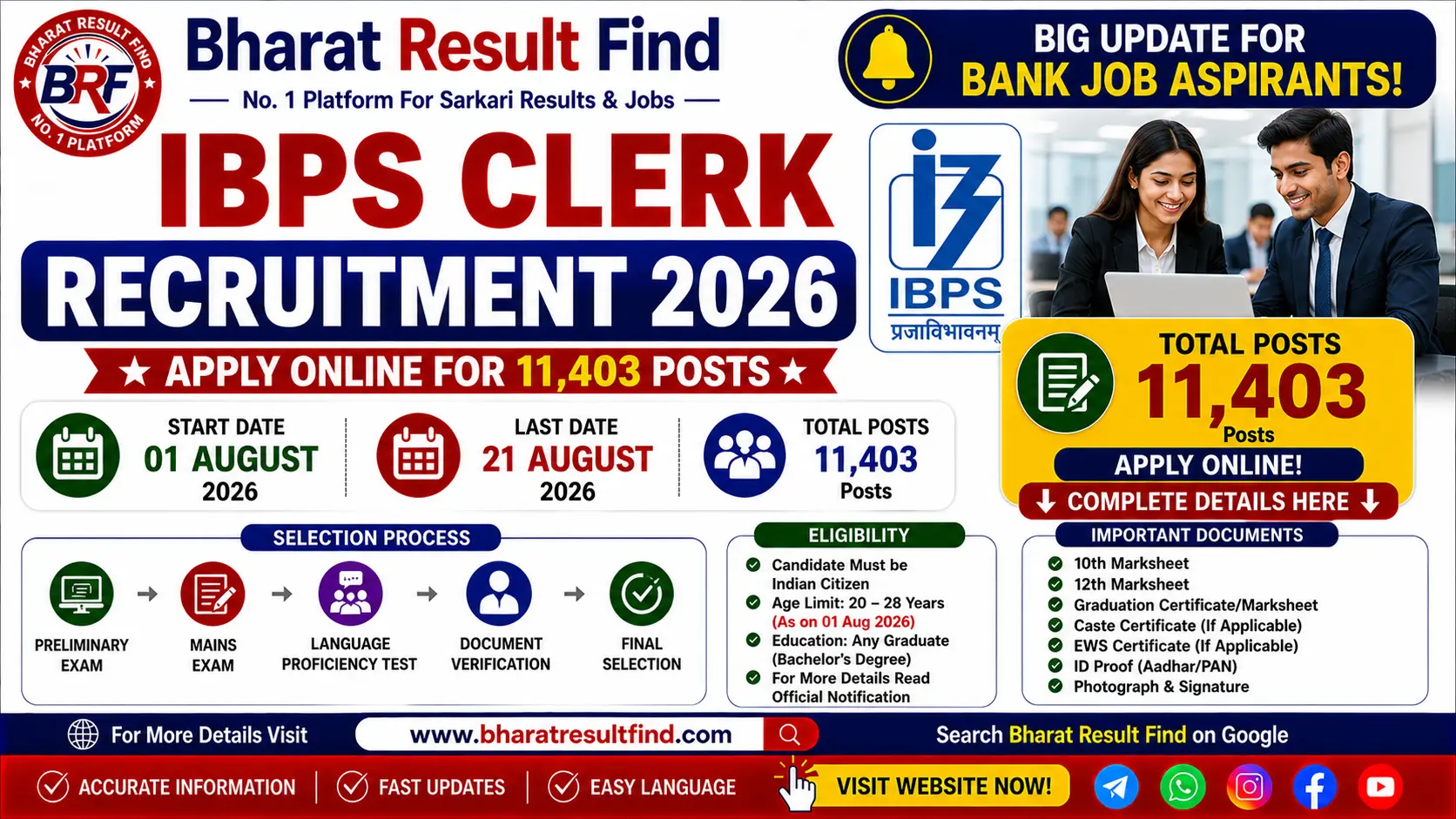 IBPS Clerk Recruitment 2026