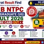 RRB NTPC UG Result 2026