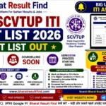 UP SCVTUP ITI Merit List 2026