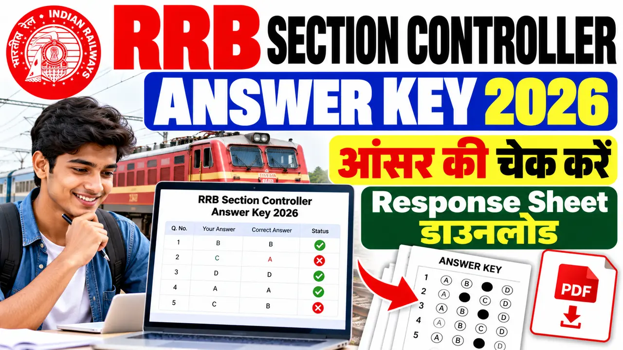 RRB Section Controller Answer Key 2026